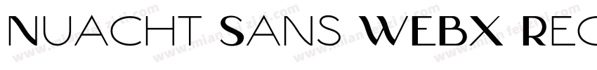 Nuacht Sans WEBX Regular字体转换